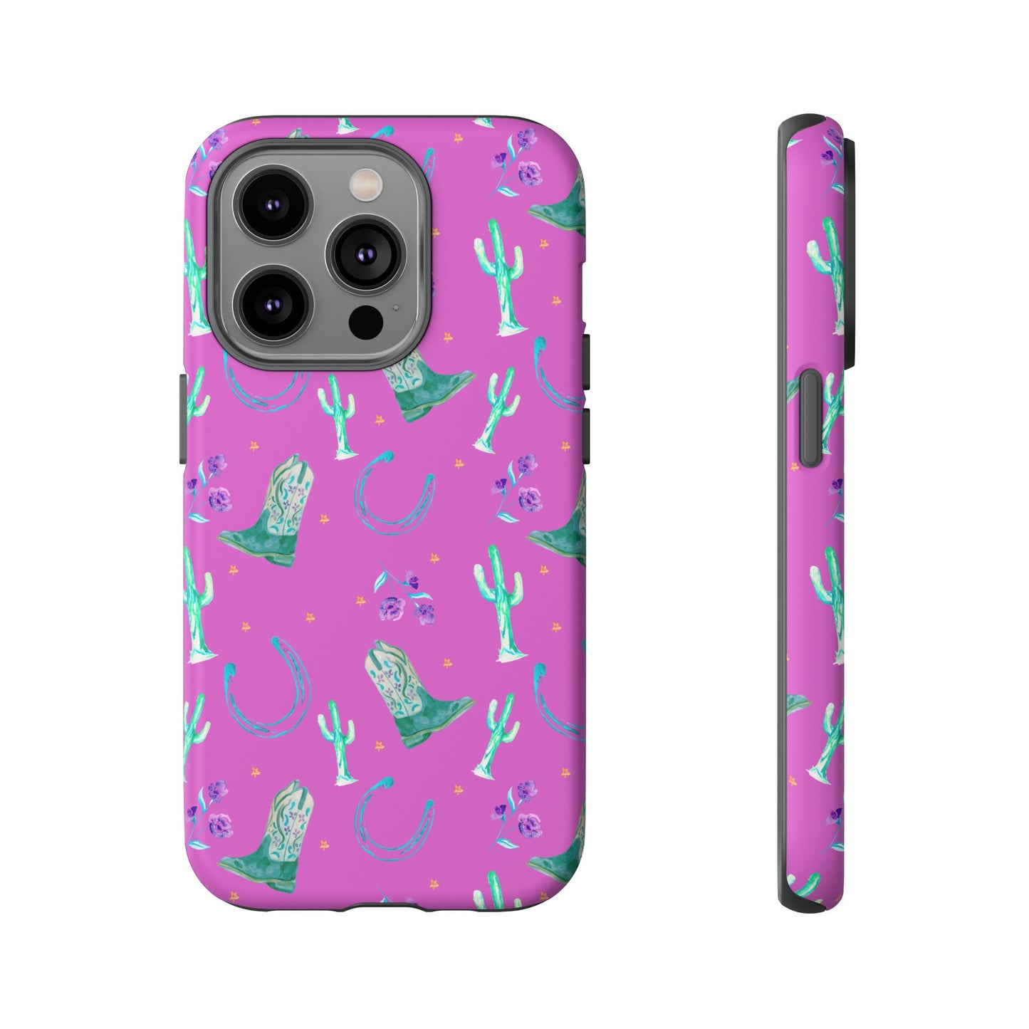 Lucky Boots in Pink Tough Phone Case