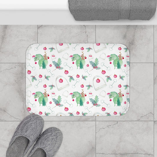 Adorable little Grinchy Pony and Friend Bath Mat