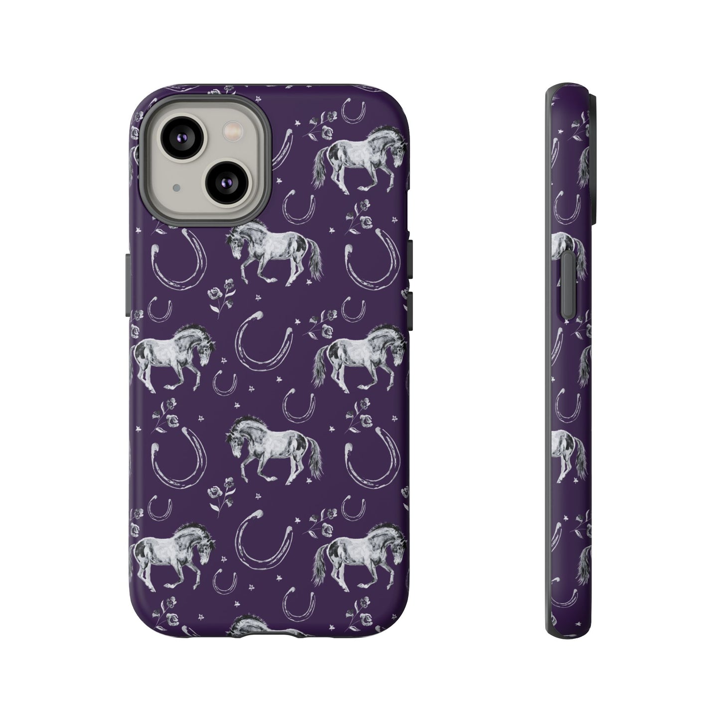 Lucky Mustang in Dark Purple Tough Phone Case