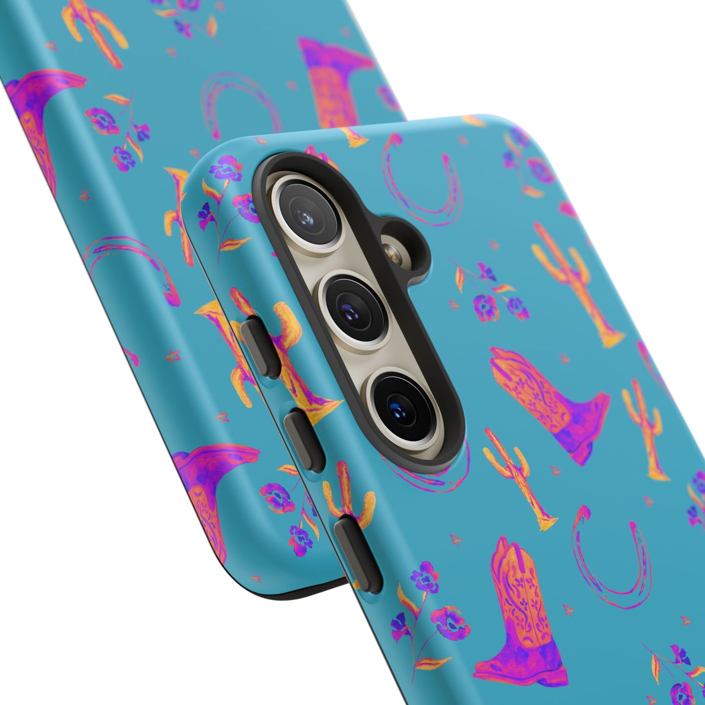 Lucky Boots in Teal Tough Phone Case