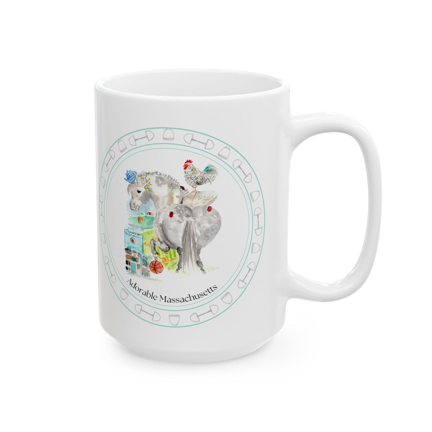 Adorable Massachusetts Ceramic Mug — (11oz, 15oz)