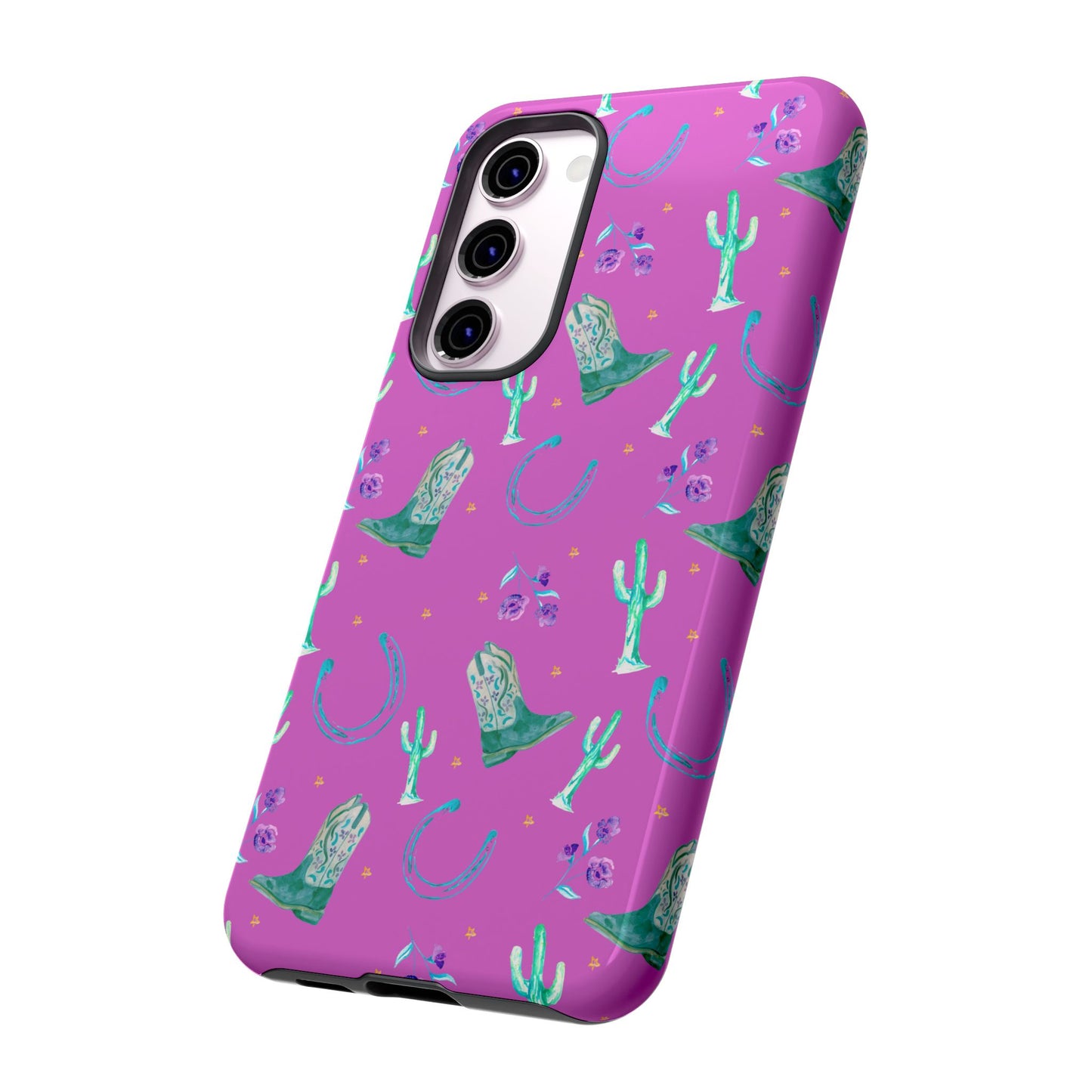 Lucky Boots in Pink Tough Phone Case