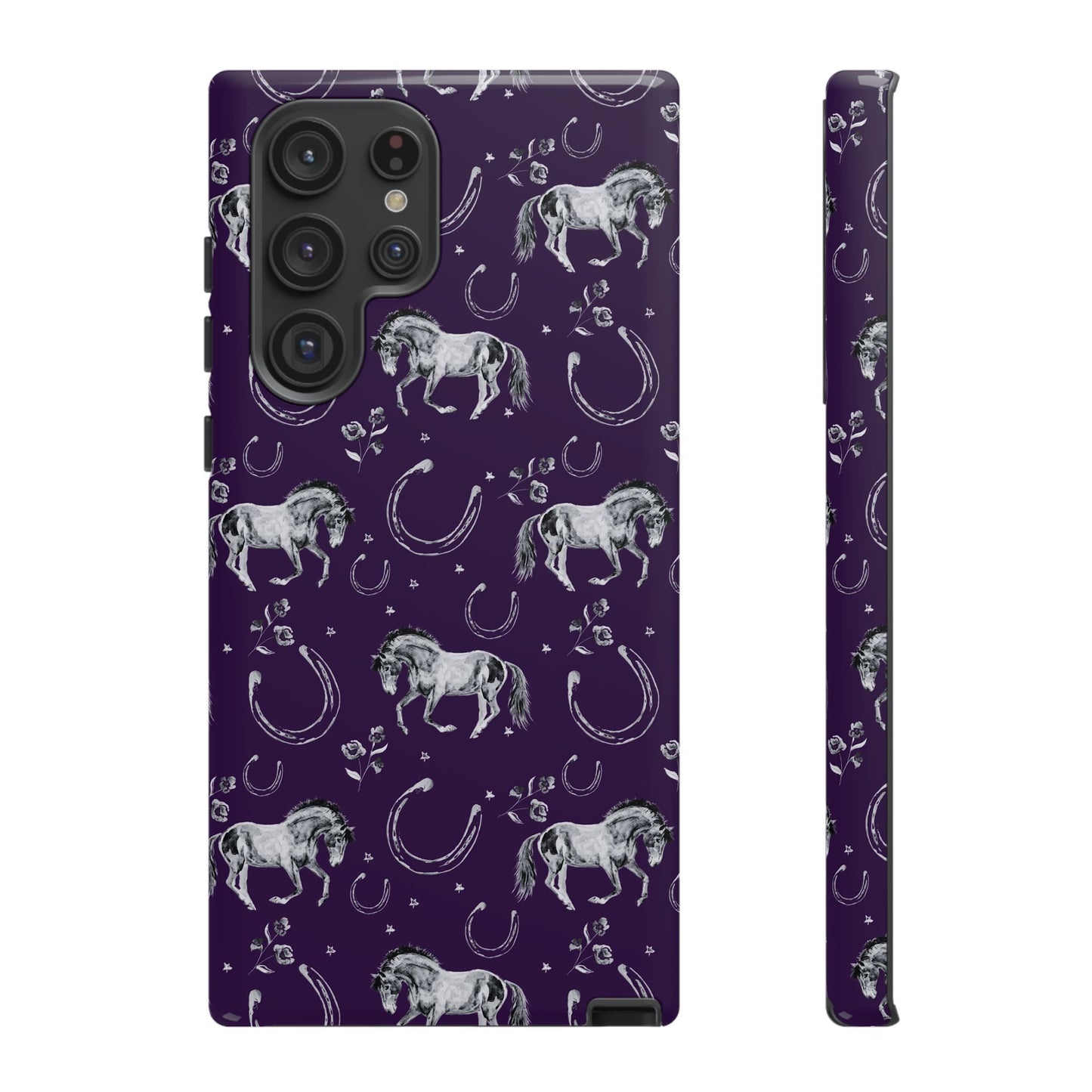 Lucky Mustang in Dark Purple Tough Phone Case