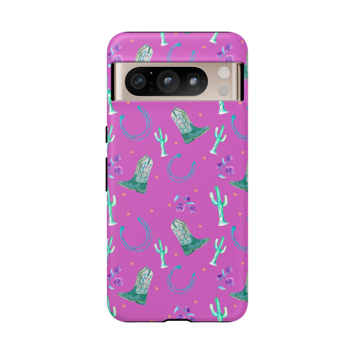 Lucky Boots in Pink Tough Phone Case