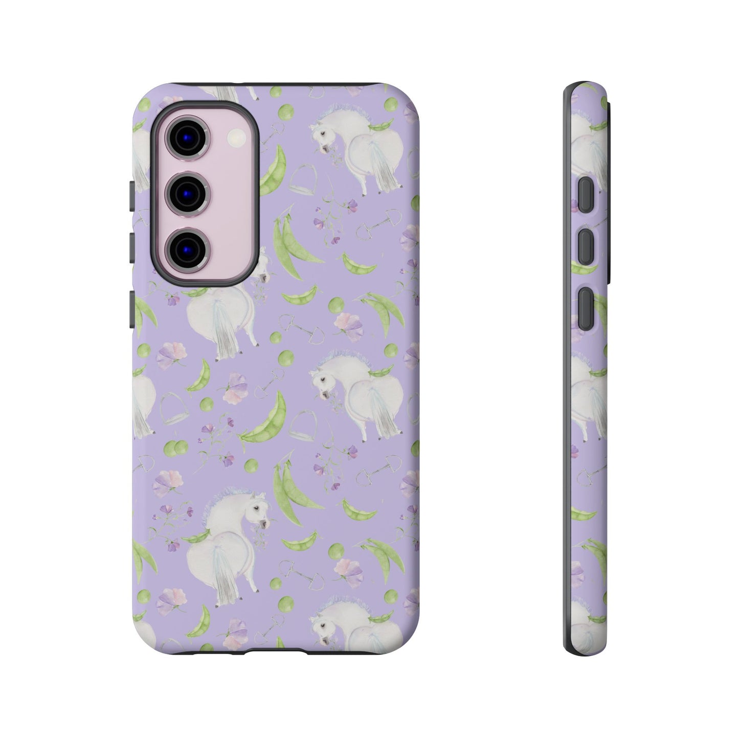 Adorable Pea Pod Lavendar   Tough Phone Cases