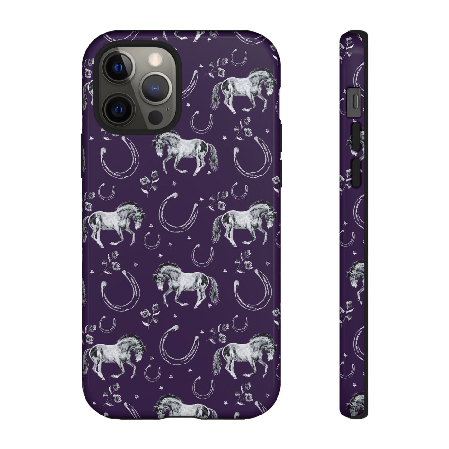 Lucky Mustang in Dark Purple Tough Phone Case