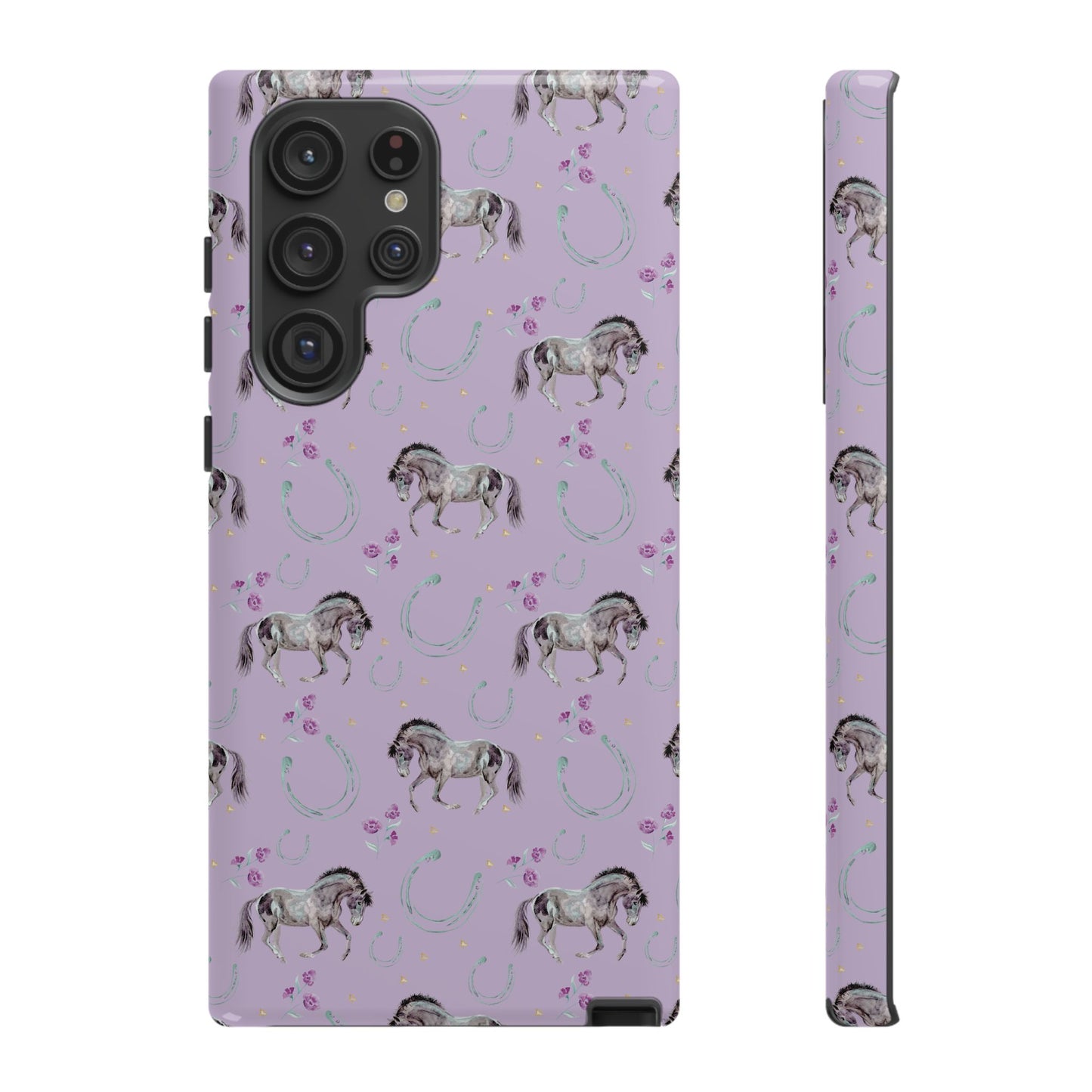 Lucky Mustangs in Lavender Tough Phone Case