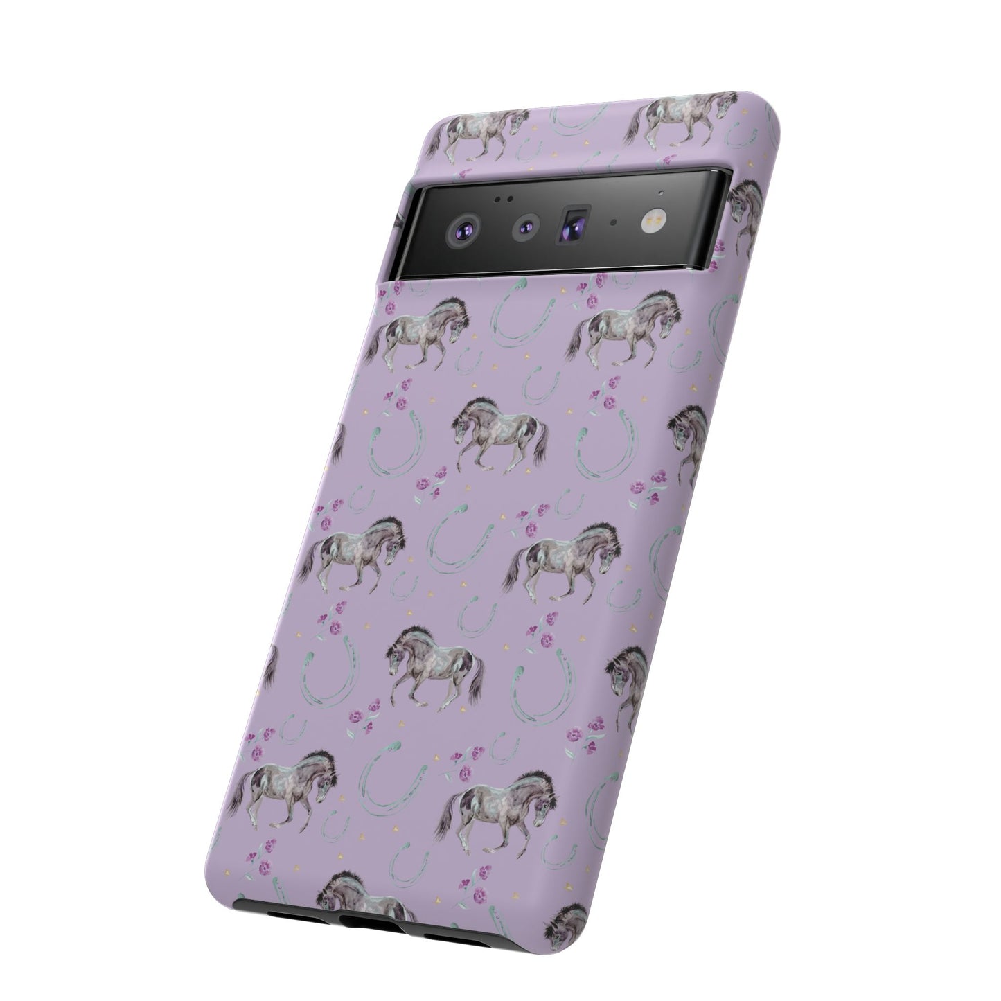 Lucky Mustangs in Lavender Tough Phone Case