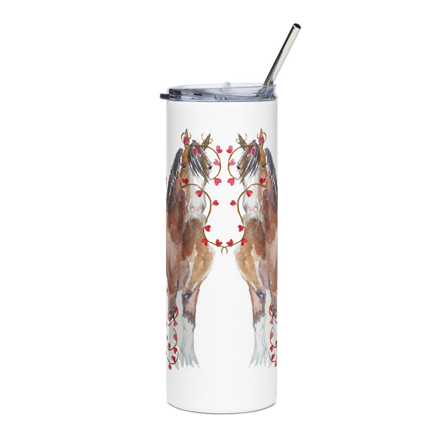 I Mustache you to be my Valentine- Clydesdale - Tumbler