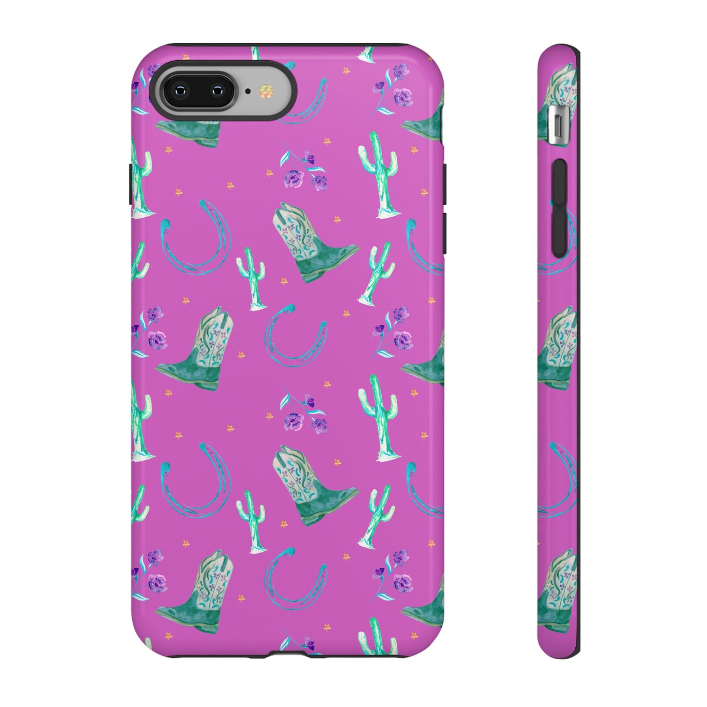 Lucky Boots in Pink Tough Phone Case