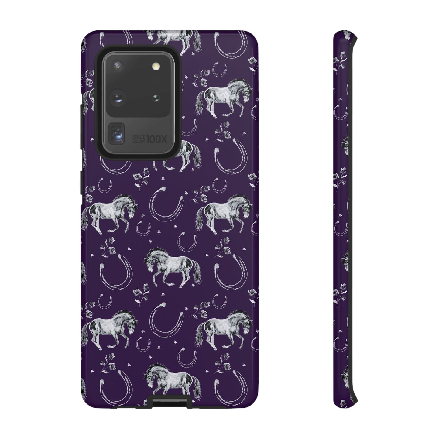 Lucky Mustang in Dark Purple Tough Phone Case