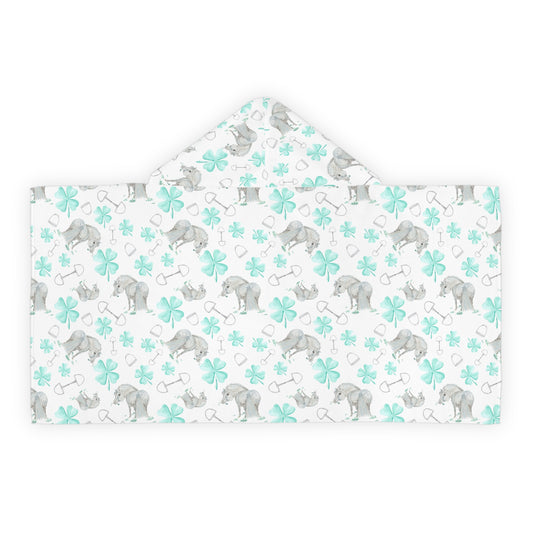 Adorable Clover Youth Hooded pony Towel — Soft Kids Bath & Beach Wrap