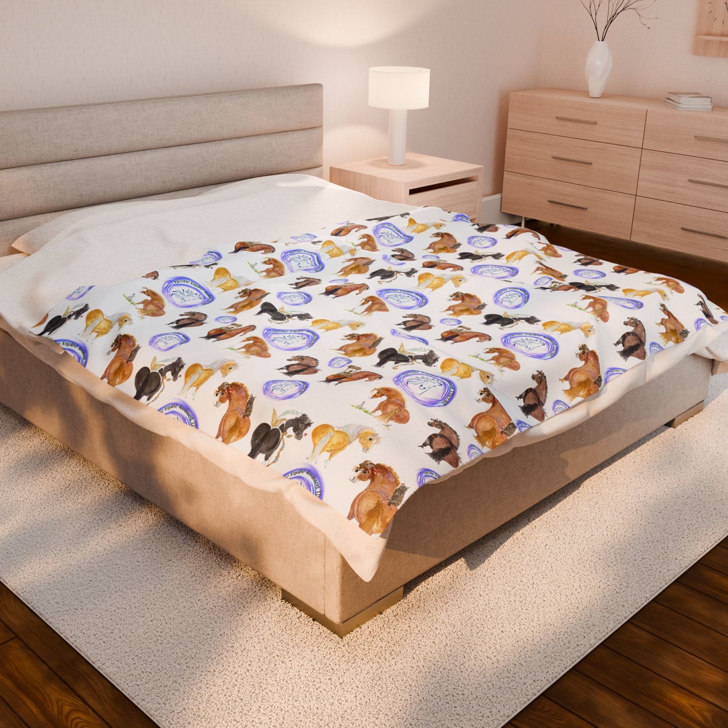 Plush Blanket Adorable Elevate equine herd
