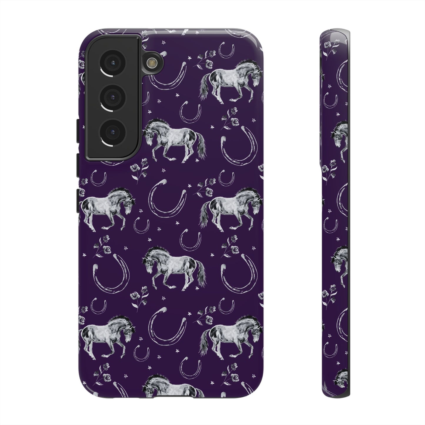 Lucky Mustang in Dark Purple Tough Phone Case