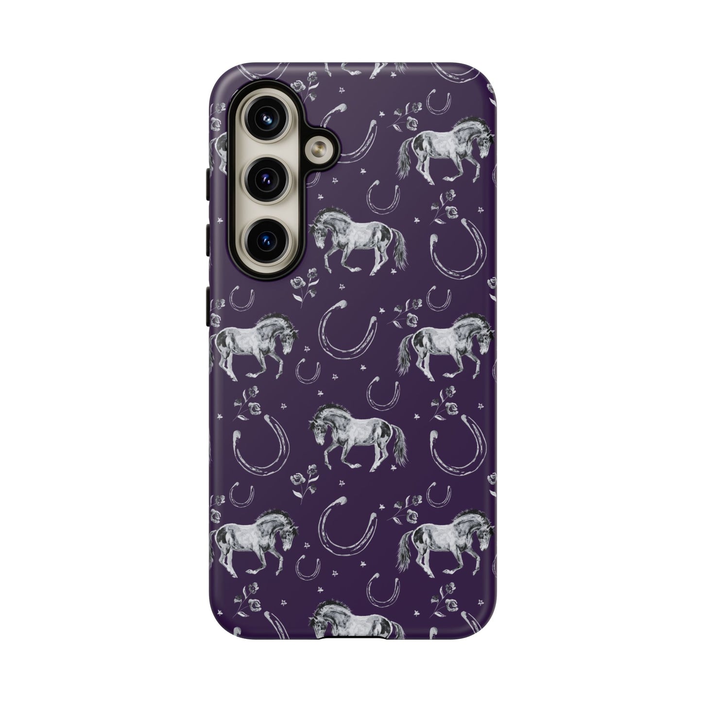 Lucky Mustang in Dark Purple Tough Phone Case