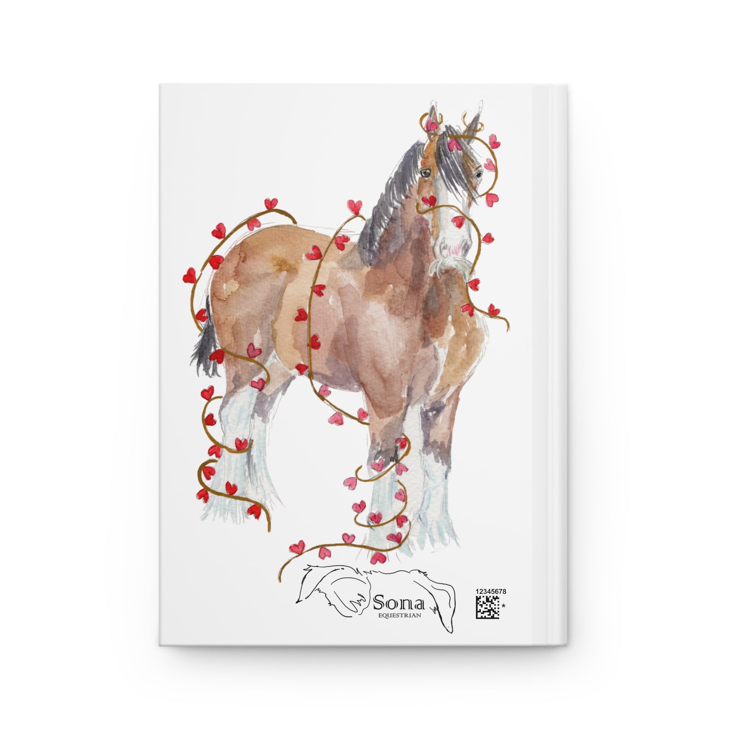 I Mustache you to be my Valentine - watercolor-  Journal