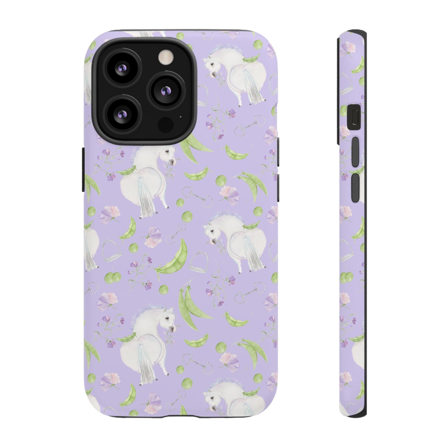 Adorable Pea Pod Lavendar   Tough Phone Cases