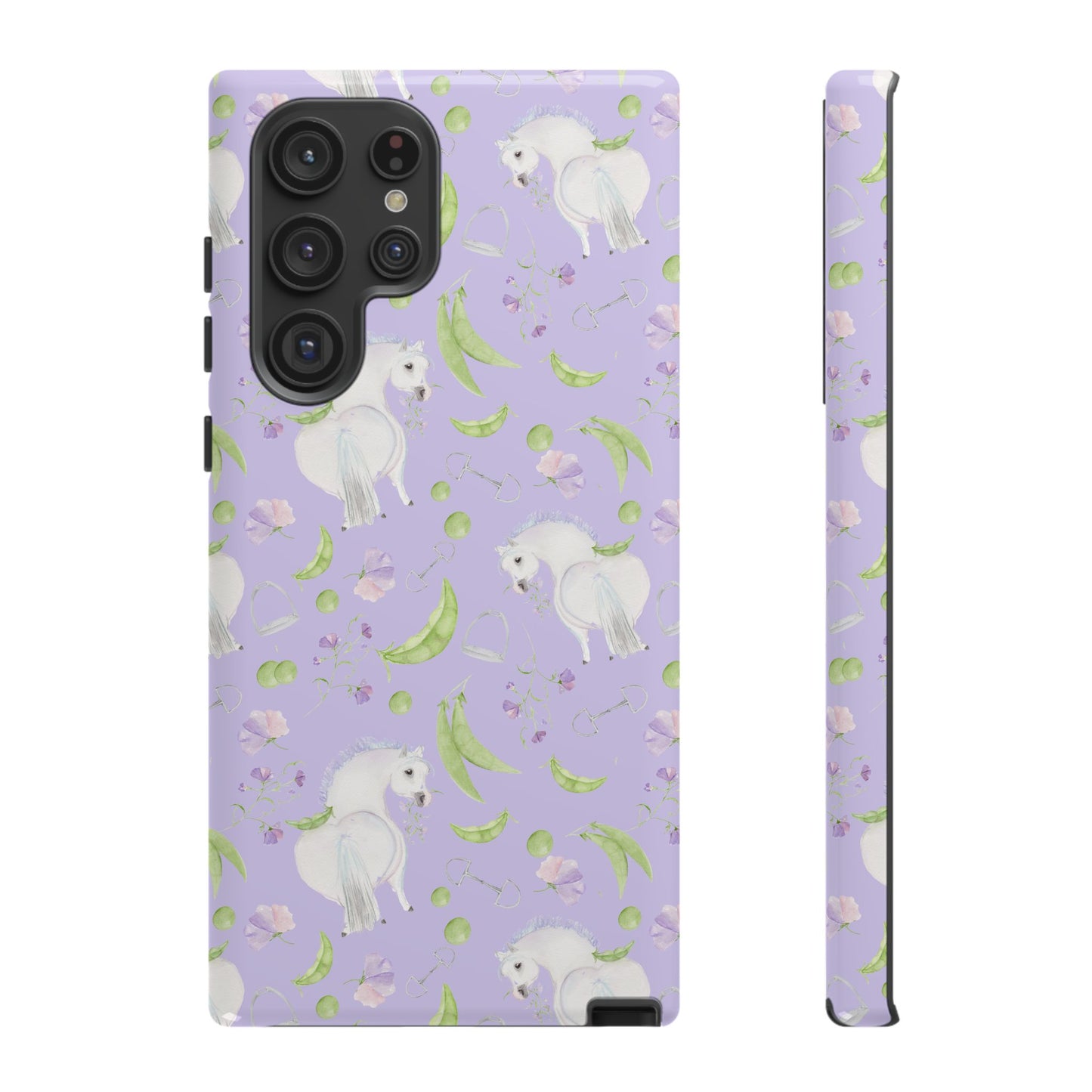 Adorable Pea Pod Lavendar   Tough Phone Cases