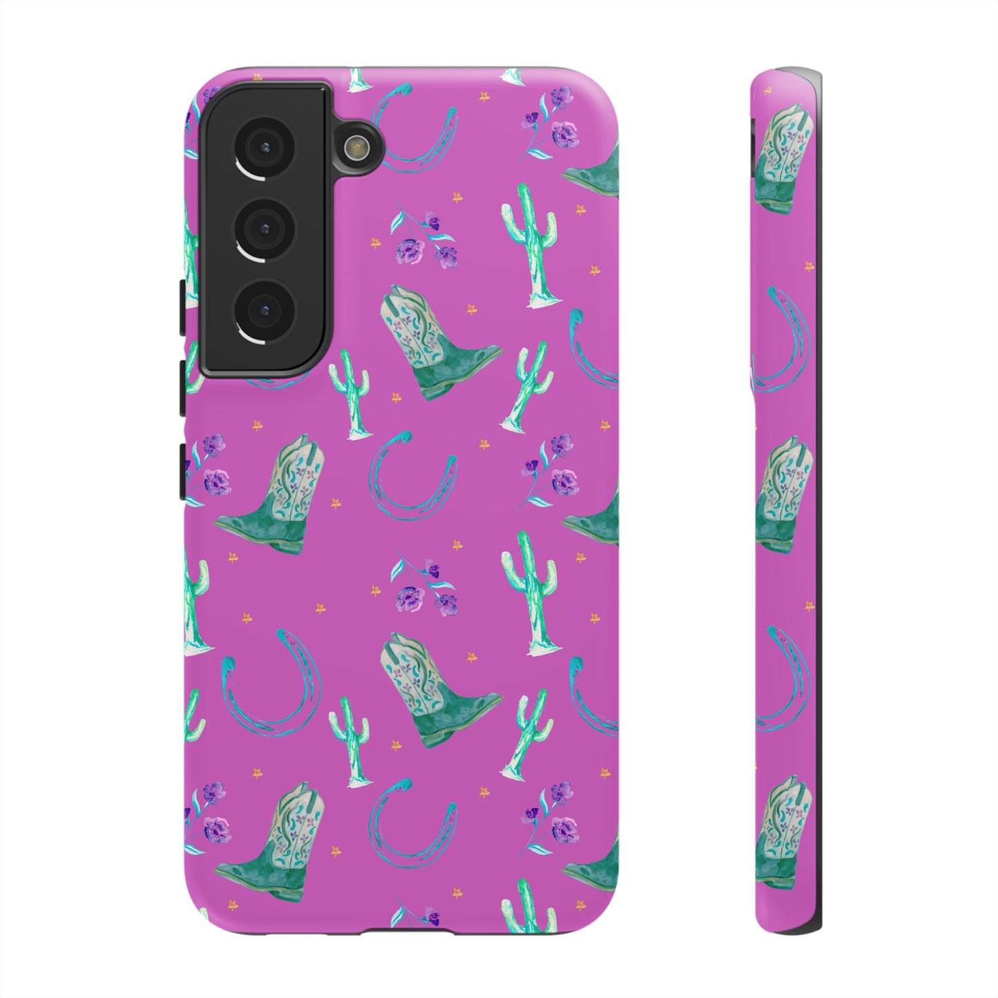 Lucky Boots in Pink Tough Phone Case