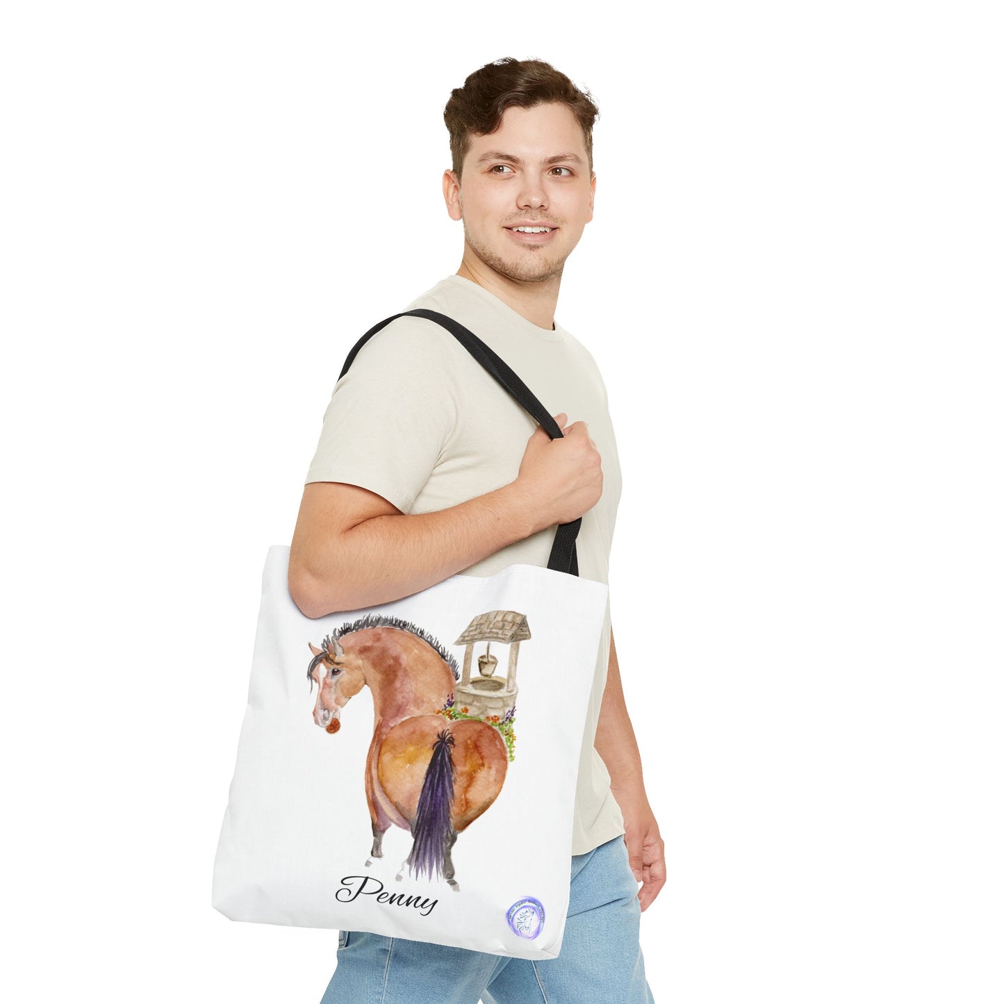Adorable little Penny Tote Bag - Whimsical Equestrian Design