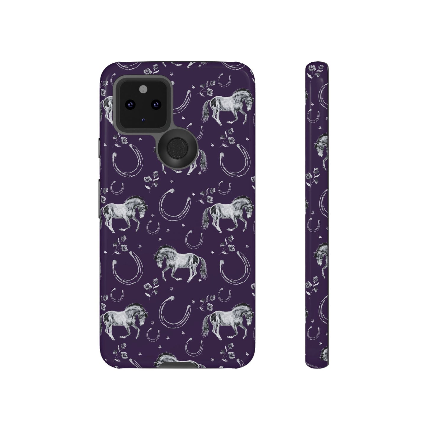 Lucky Mustang in Dark Purple Tough Phone Case