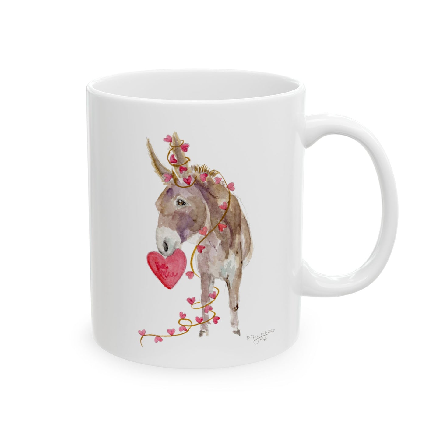 Be Mine Valentine Donkey Mug