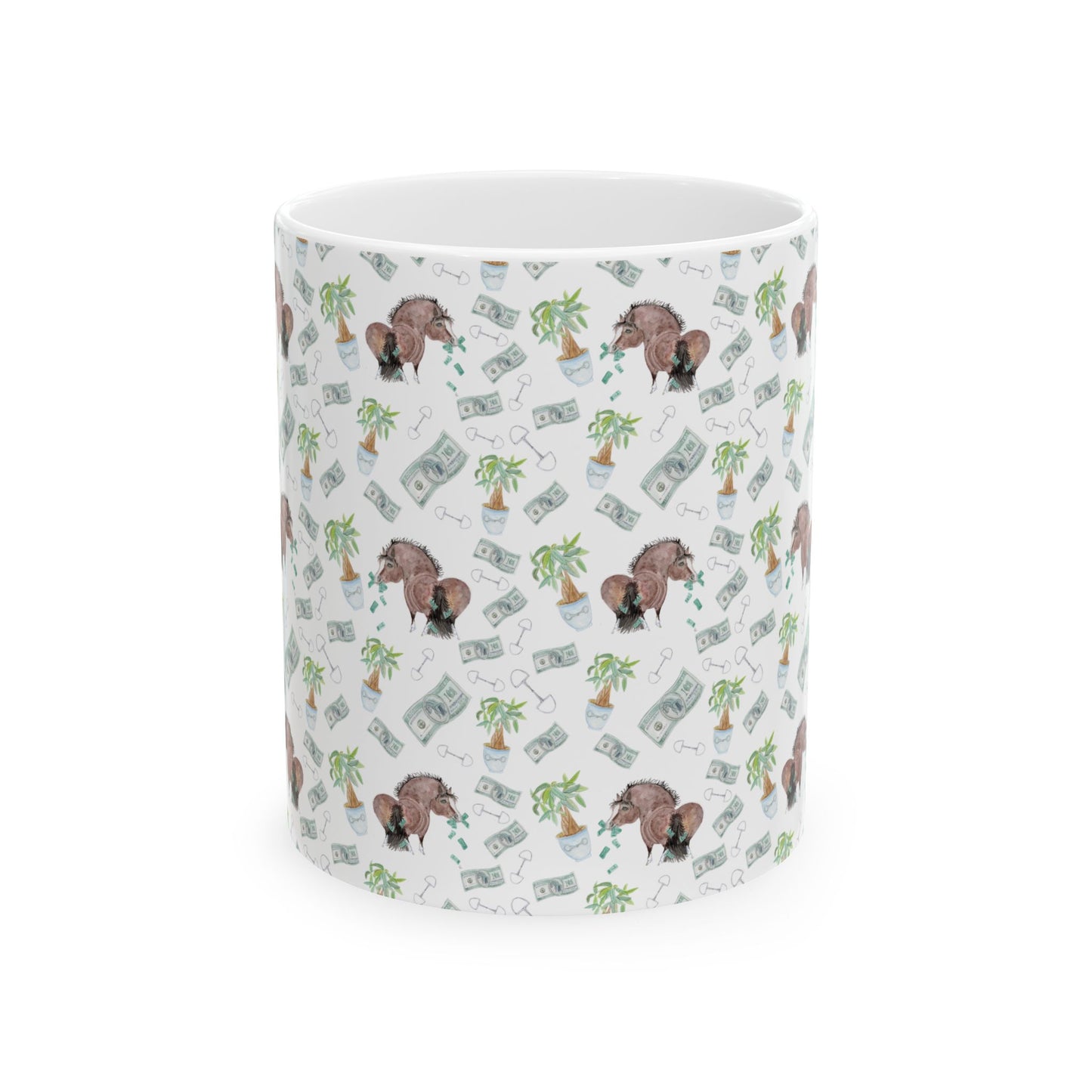 Mug - Adorable Little Money Bags Pony Print