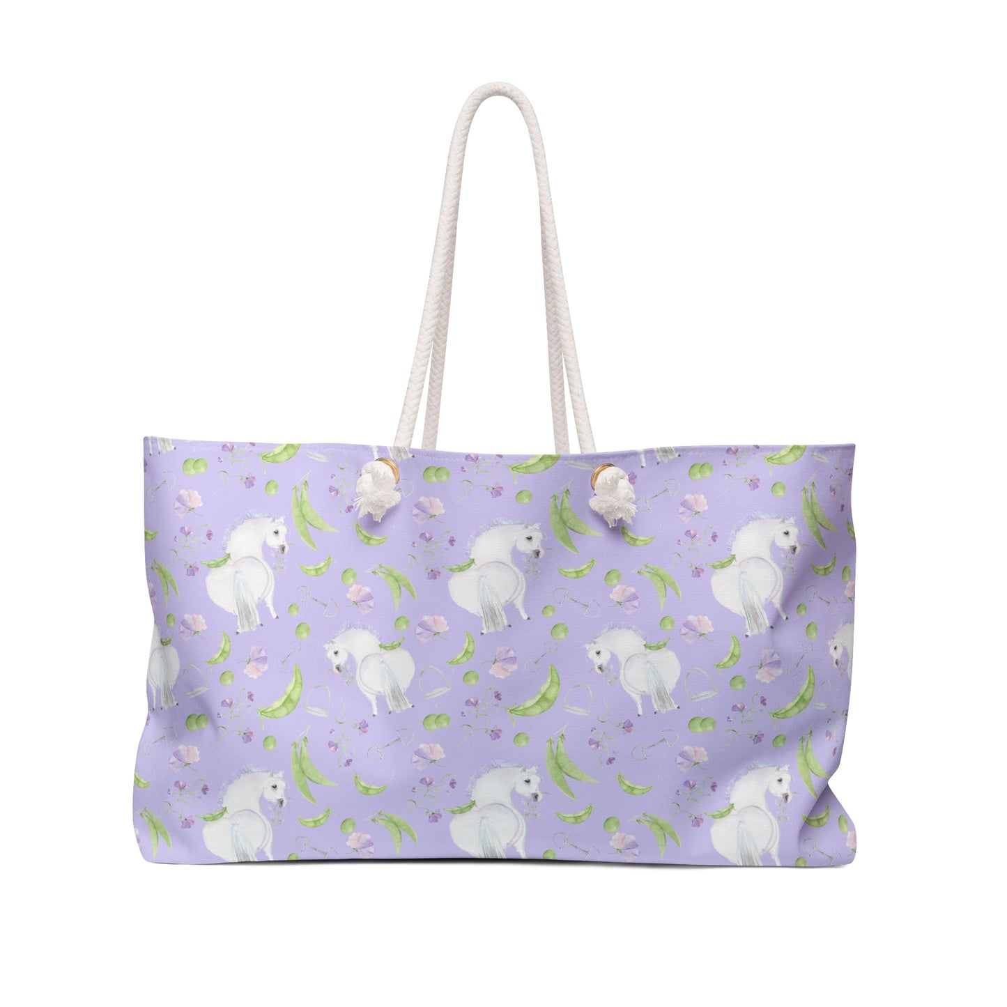 Equestrian Weekender Bag -Adorable little Pea Pod - Stylish Travel Tote for Horse Lovers