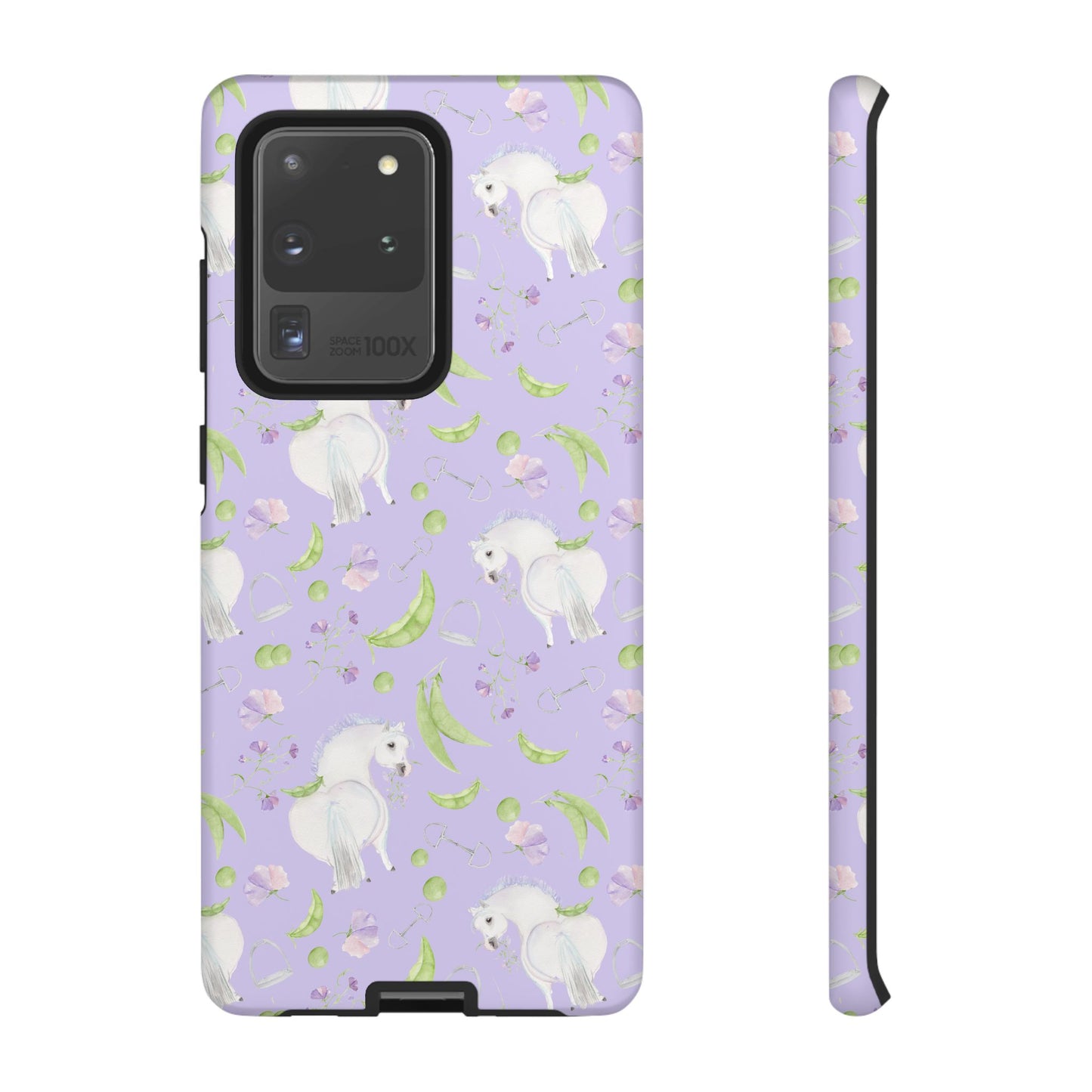 Adorable Pea Pod Lavendar   Tough Phone Cases
