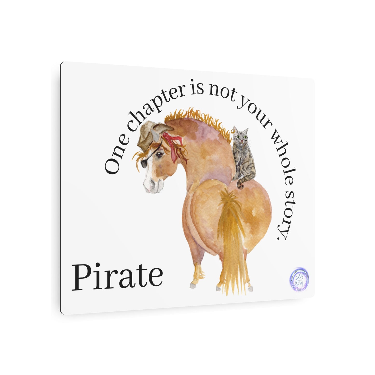 Adorable Pirate Horse Metal Art Sign –