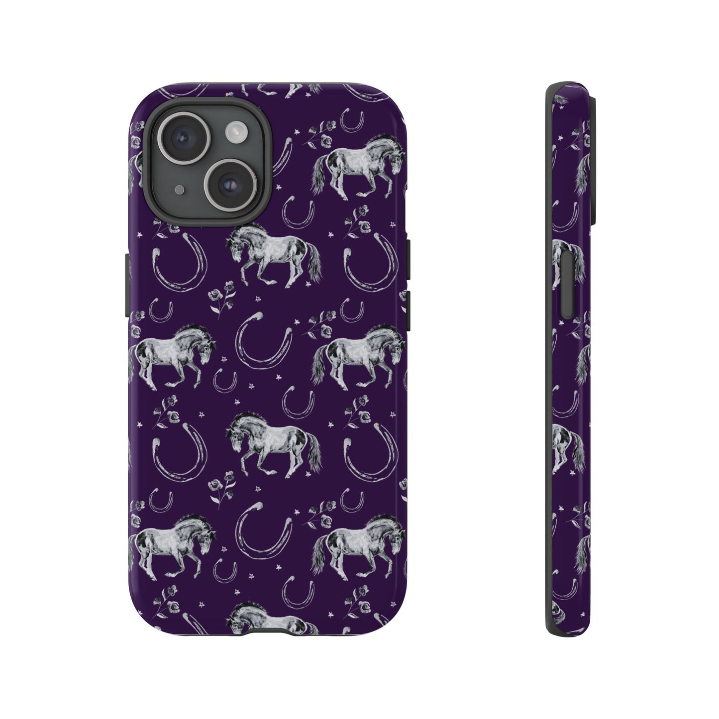 Lucky Mustang in Dark Purple Tough Phone Case