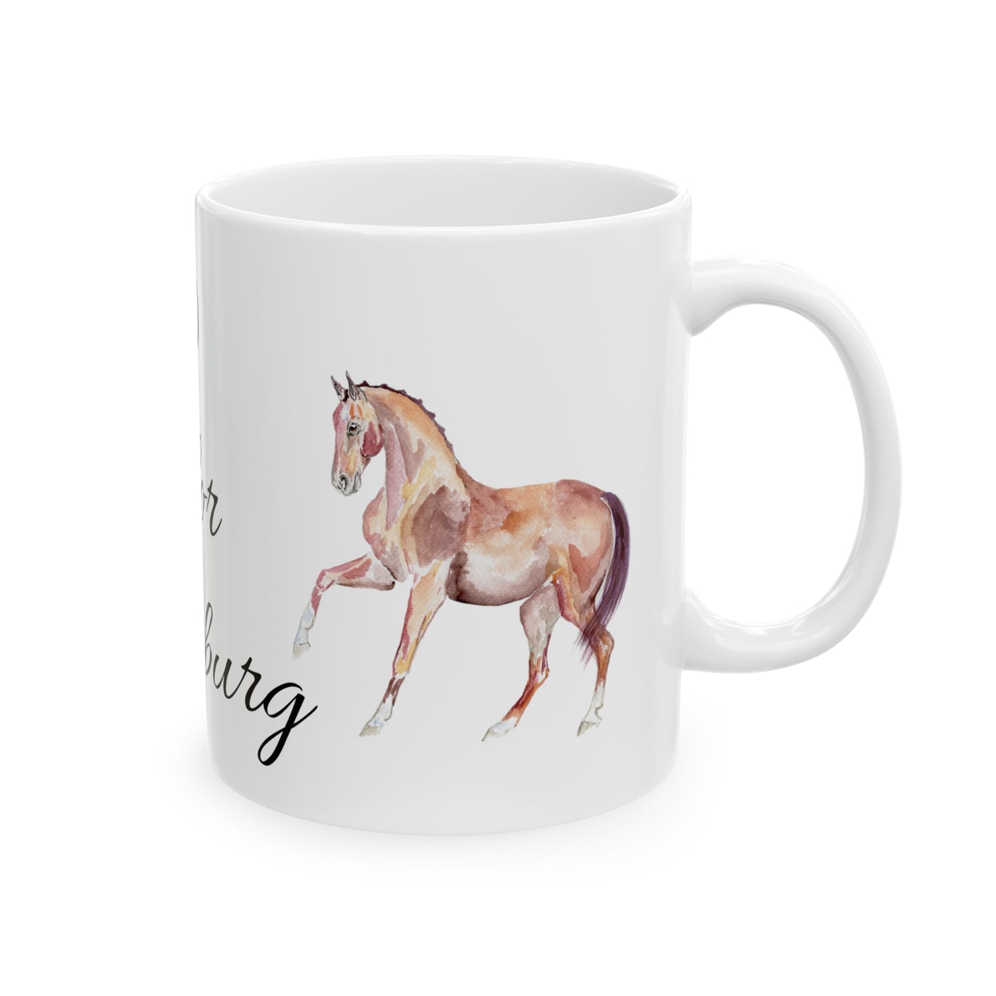 O is for Oldenburg Ceramic Mug, 11oz - SonaEquestrian