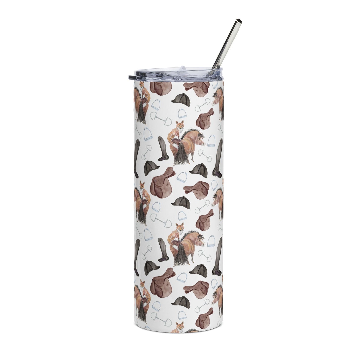 Adorable Fox pony Print  - Tumbler