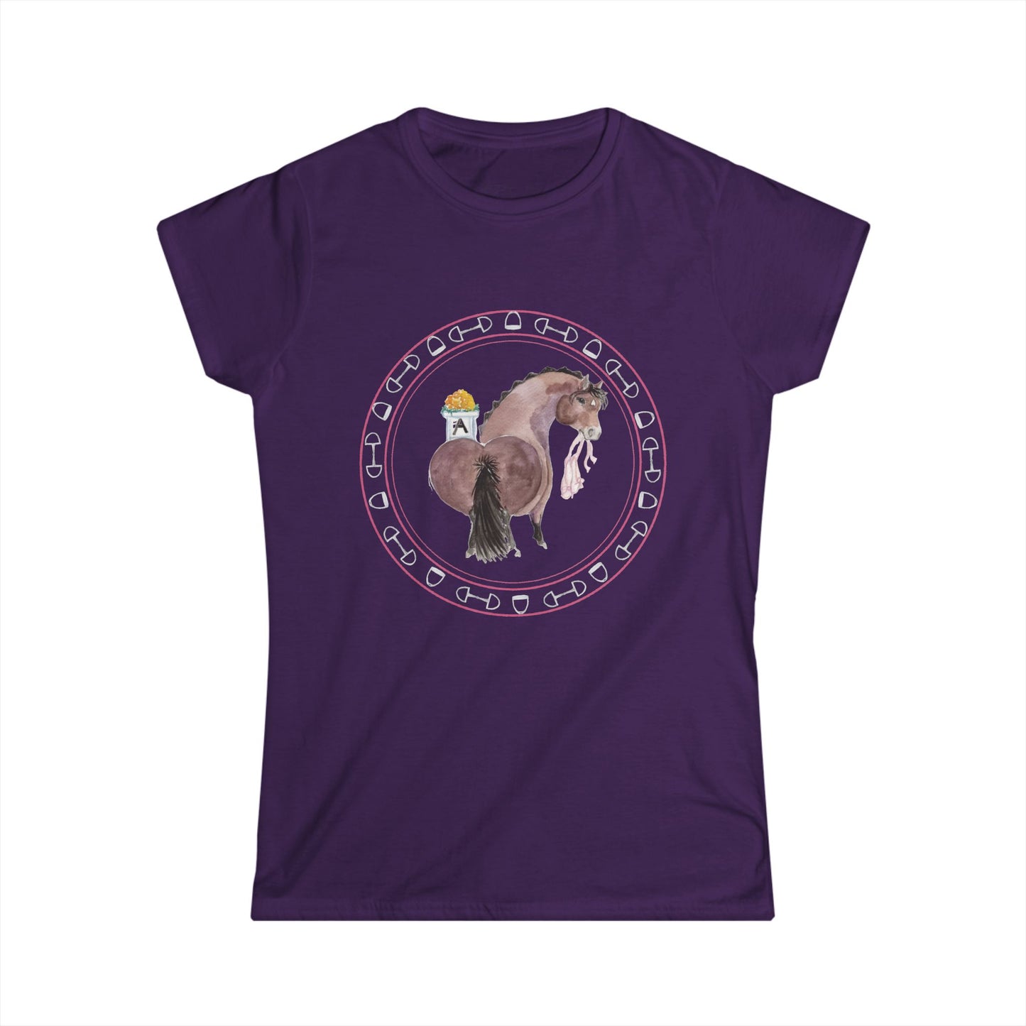 Women's Softstyle Tee-  Adorable Dressage