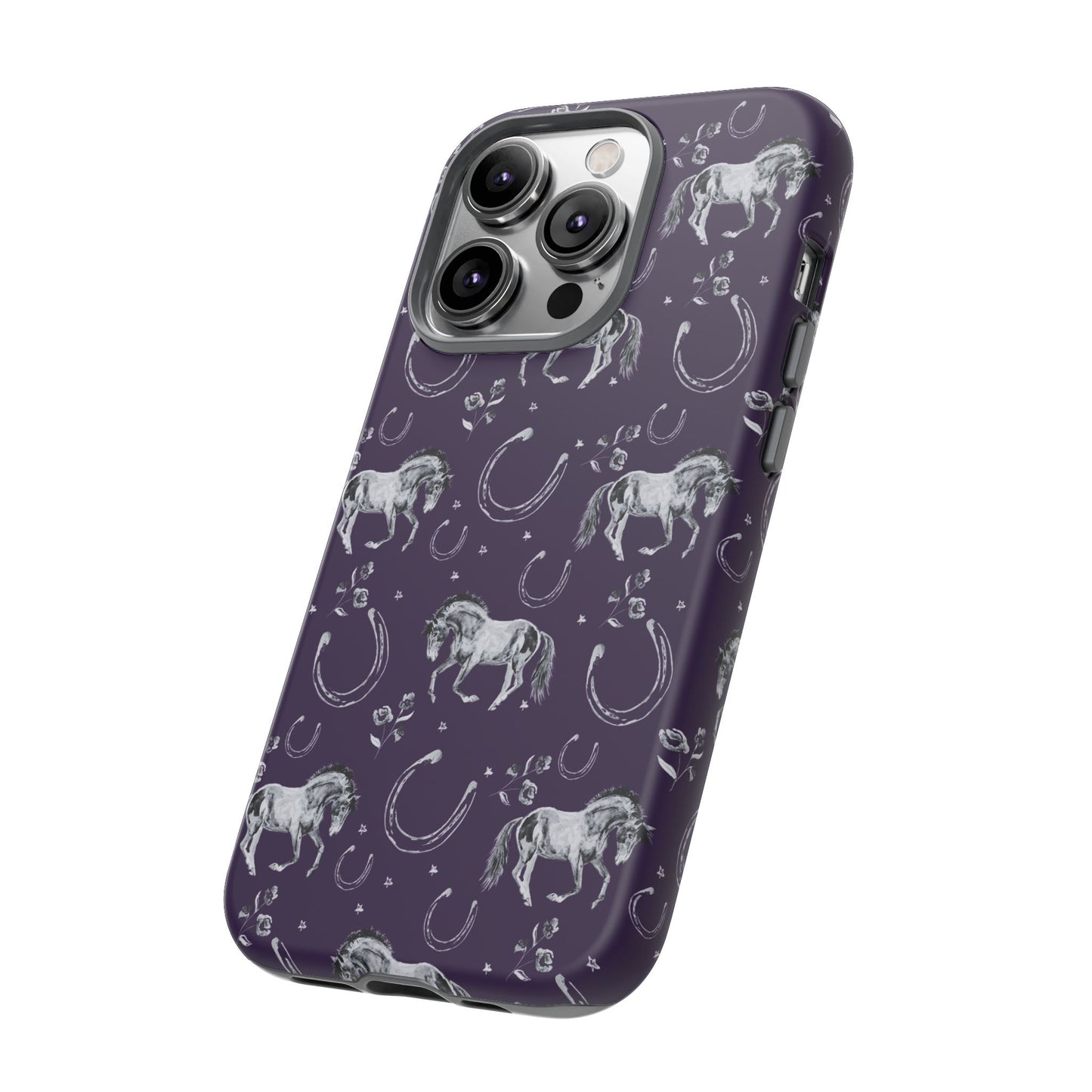 Lucky Mustang in Dark Purple Tough Phone Case