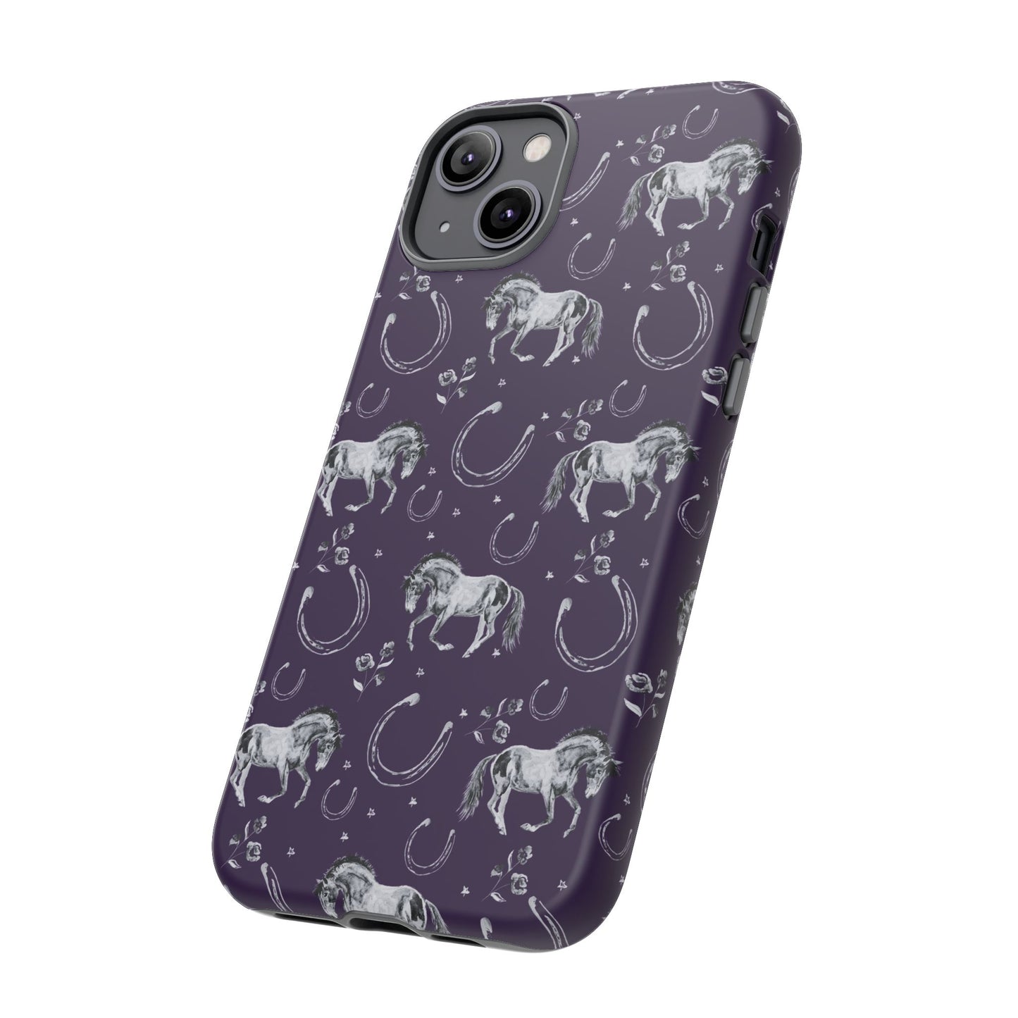 Lucky Mustang in Dark Purple Tough Phone Case