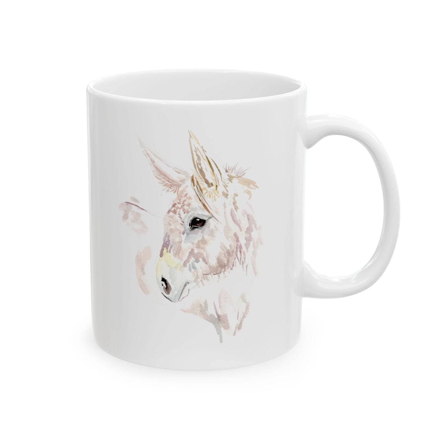 Expressive - watercolor Donkey-  Mug