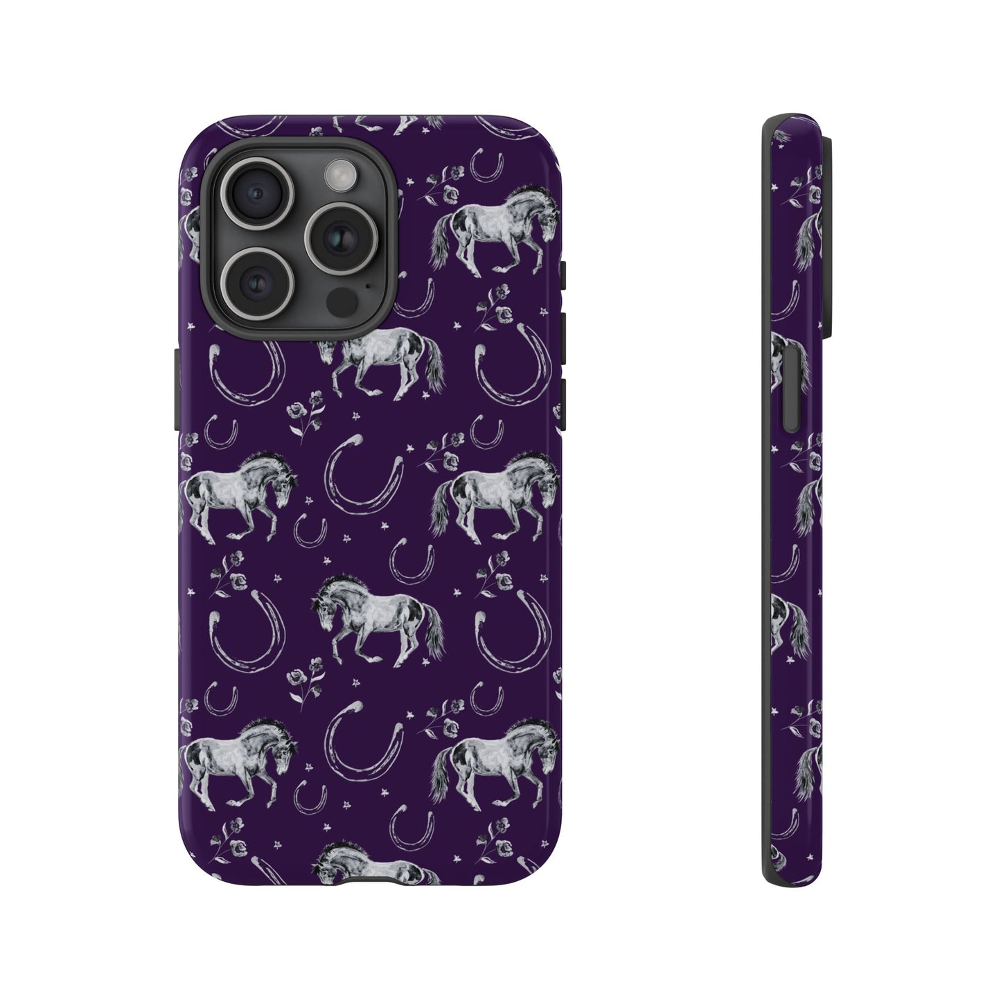 Lucky Mustang in Dark Purple Tough Phone Case