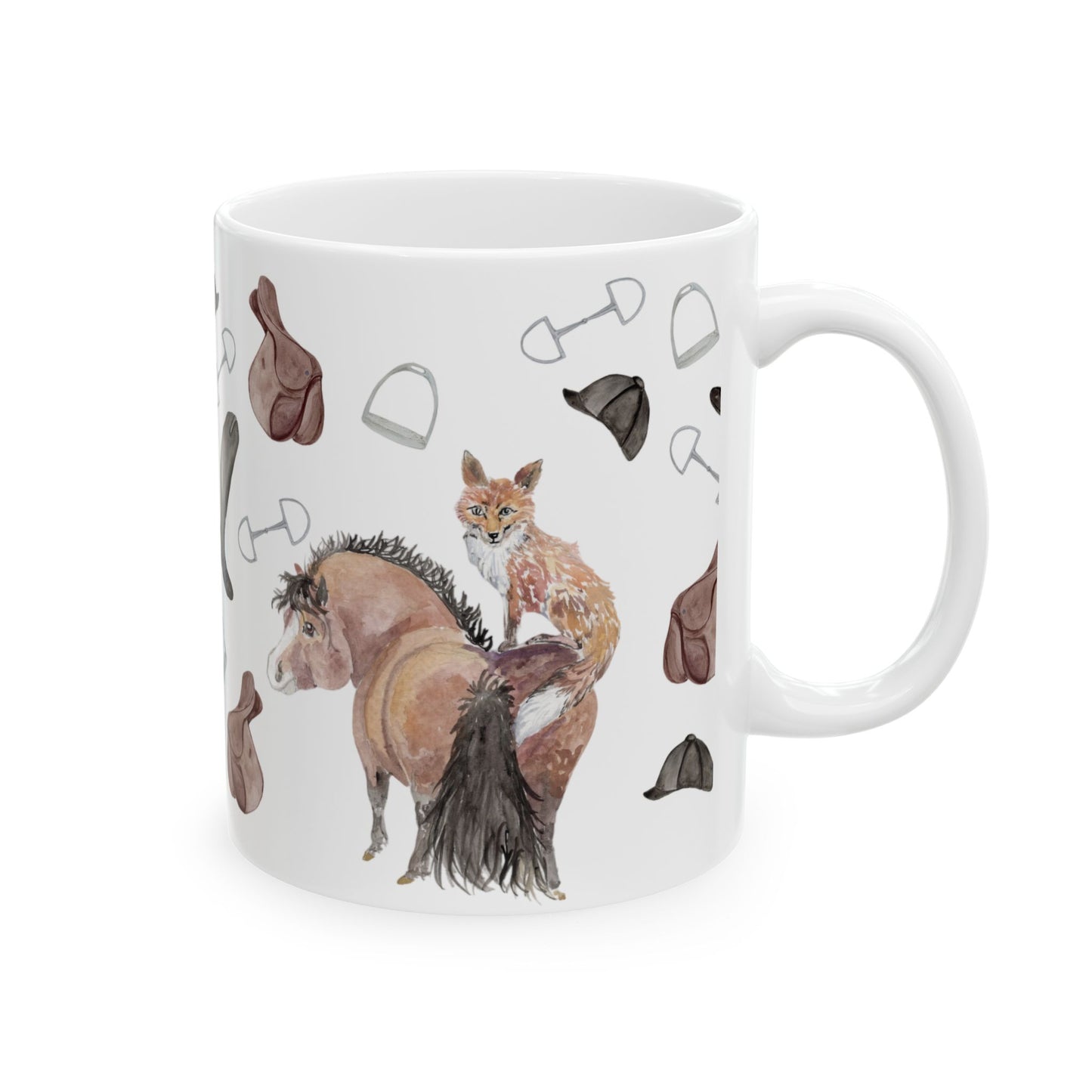 Adorable fox pony Watercolor-  Mug