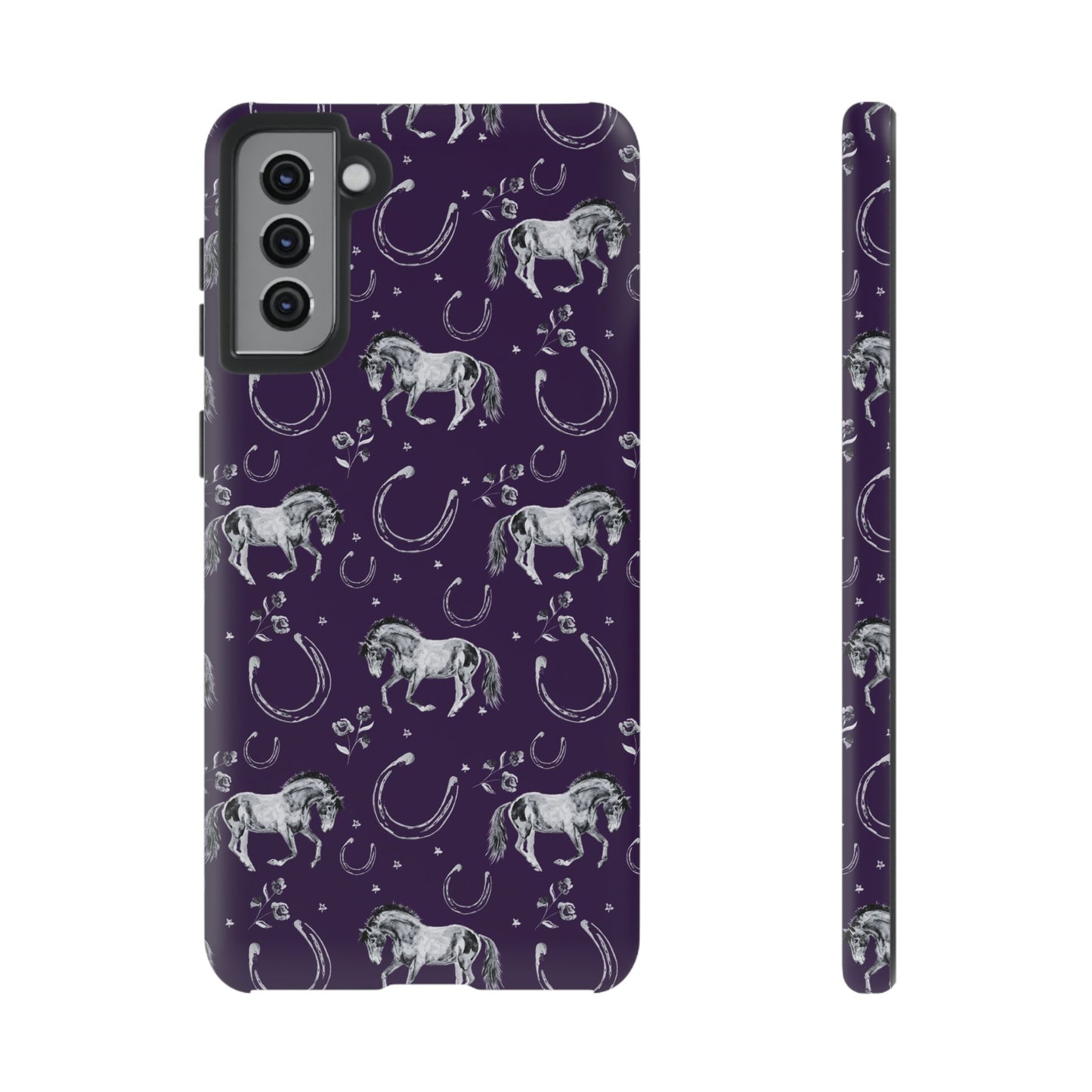 Lucky Mustang in Dark Purple Tough Phone Case