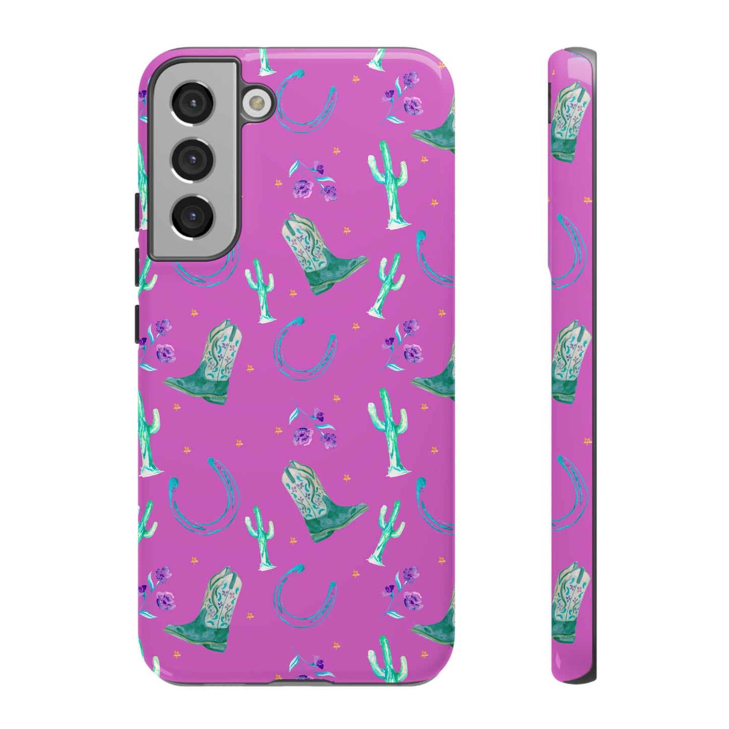 Lucky Boots in Pink Tough Phone Case