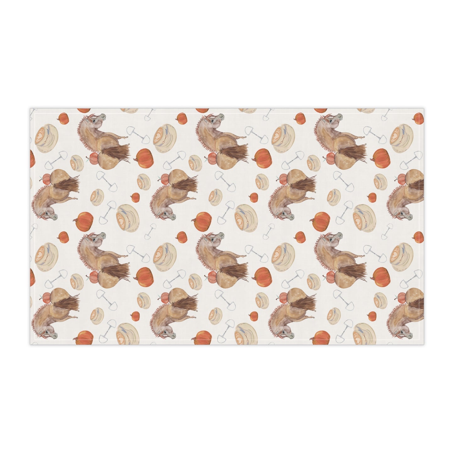 Adorable Pumpkin Spice Pony PrintTea Towels (cotton)