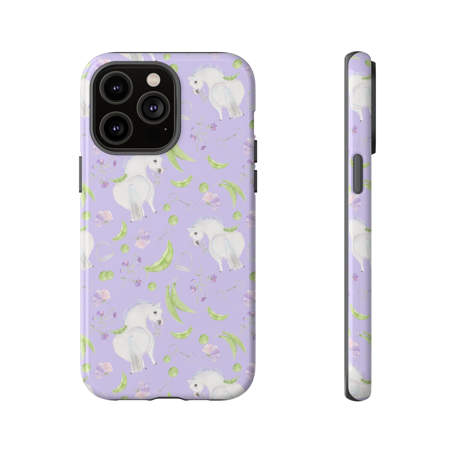 Adorable Pea Pod Lavendar   Tough Phone Cases