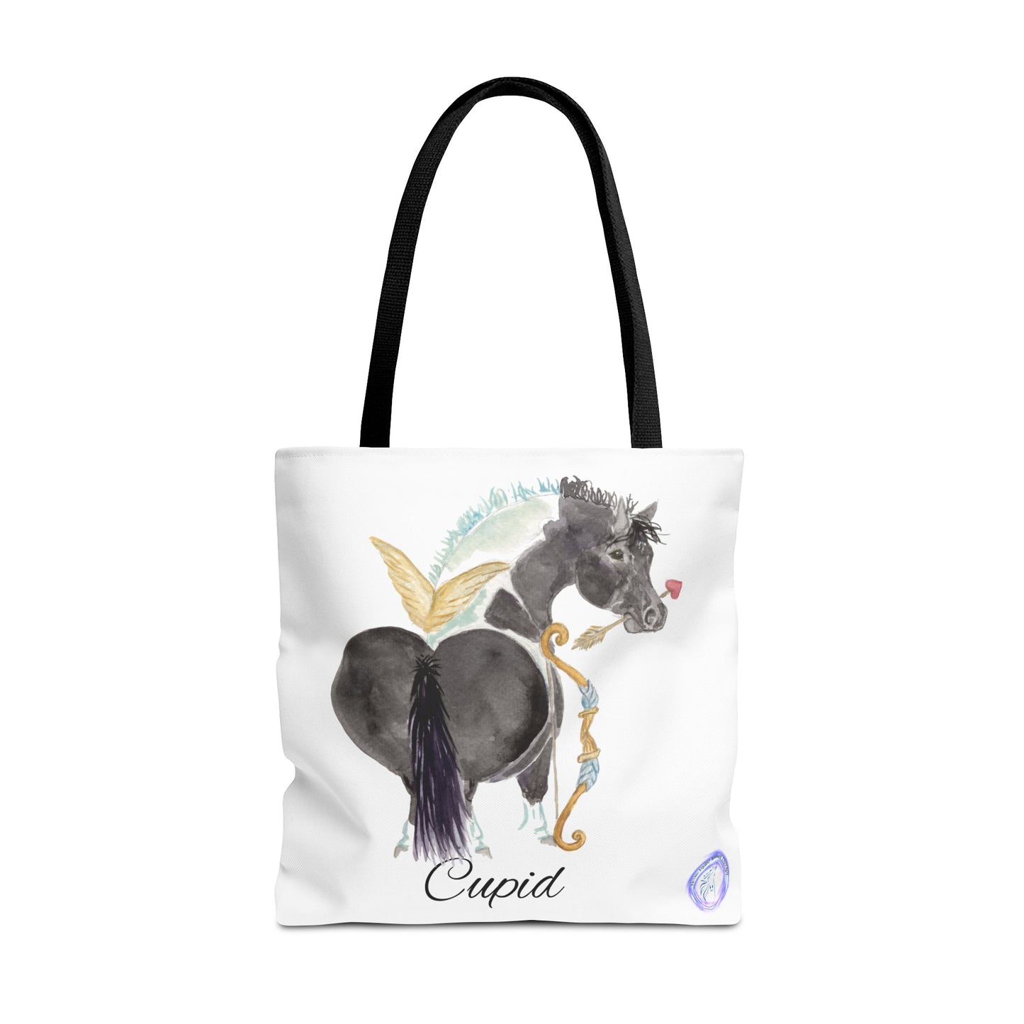 Adorable little Cupid Tote Bag - Whimsical Equestrian Design
