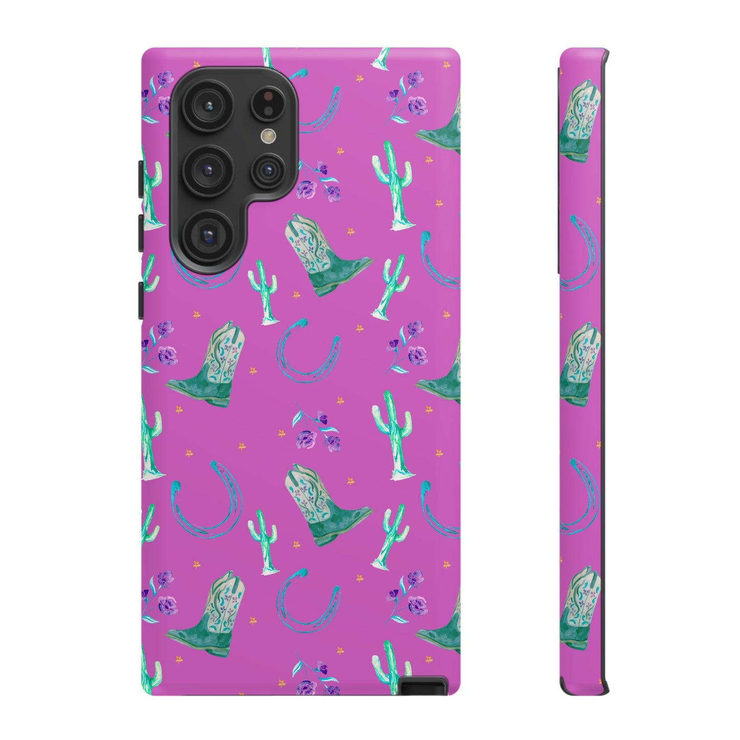 Lucky Boots in Pink Tough Phone Case