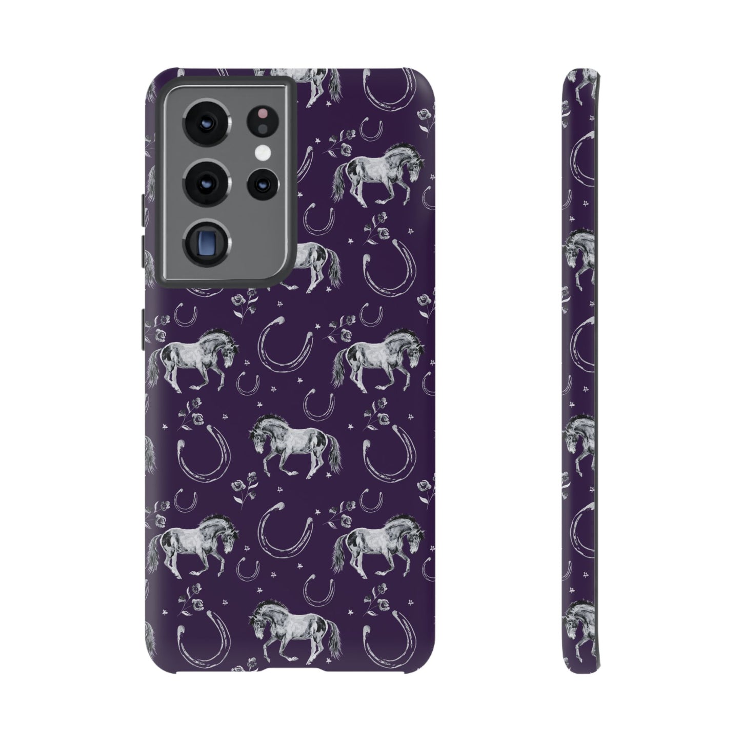 Lucky Mustang in Dark Purple Tough Phone Case