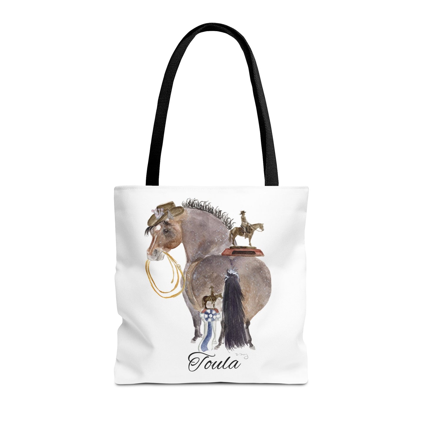 Adorable little Toula Tote Bag - Whimsical Equestrian Design