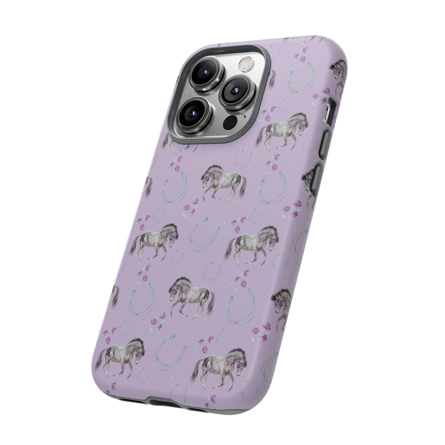 Lucky Mustangs in Lavender Tough Phone Case