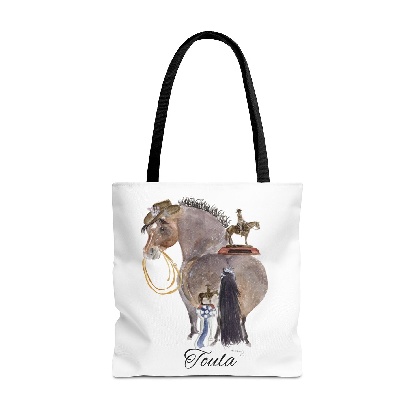 Adorable little Toula Tote Bag - Whimsical Equestrian Design