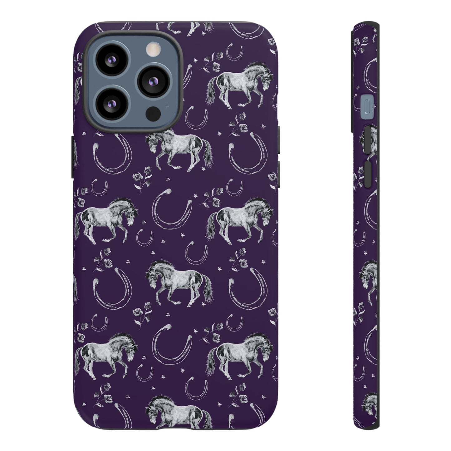 Lucky Mustang in Dark Purple Tough Phone Case